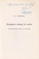 Shakespeares ordmagi p&aring; svenska. En litteraturhistorisk &ouml;versikt och en bibliografi