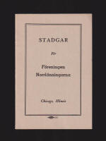 F&ouml;reningen Norrl&auml;nningarna. Organiserad den 25 januari 1935. Godk&auml;nda p&aring; m&ouml;te den 8 februari 1935. E. Einar Andersson ordf&ouml;rande, Oscar Renman, sekreterare