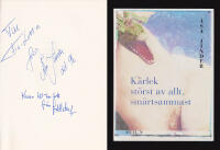 K&auml;rlek st&ouml;rst av allt, sm&auml;rtsammast (dedikation)