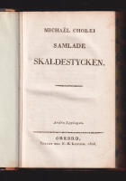 Micha&euml;l Chor&aelig;i samlade skaldestycken