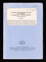 Supernatural Beings of Fish and Fishing in Aboriginal North America. The issue
