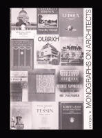 Antikvariat Antiqua Catalogue 10 June 1993. Monographs on Architects