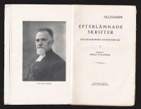 Efterl&auml;mnade skrifter. I. Sj&auml;lvbiografiska anteckningar. Utgiven av Frida Hylander