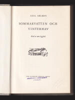 Sommarvatten och vinterhav. Blad ur min loggbok