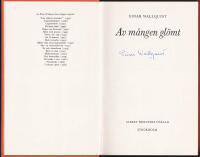 Av m&aring;ngen gl&ouml;mt (dedikation)