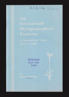 XIII. International Phytogeographical Excursion to Finnmark and Troms 26.7-5.8 1961