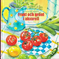 Frukt och gr&ouml;nt i akvarell