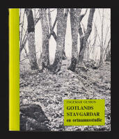 Gotlands stavgardar. En ortnamnsstudie (dedikation + originalbrev)