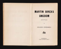 Martin Bircks ungdom. Ber&auml;ttelse