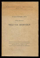 Festskrift till&auml;gnad Nils von Hofsten