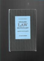 English law dictionary : engelsk-svensk-engelsk 