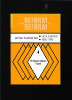 Skolsverige 1950-1975 D. 4 Differentieringsfr&aring;gan