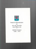 F&ouml;rs&ouml;k till dokumentation av torp och m&auml;nniskor inom Silkens rote i H&auml;llefors kommun 1628-1979 