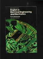 English in electrical engineering and electronics : teacher's edition