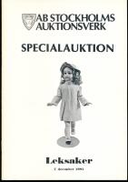 Specialauktion - Leksaker 7 december 1981 (SP No 9)