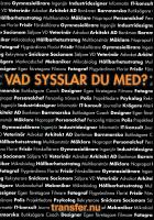 Vad sysslar du med?