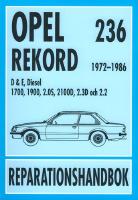 OPEL REKORD D & E, diesel 1972-1986 Svensk Reparationshandbok