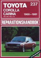 TOYOTA COROLLA & CARINA 1968-1981 Svensk Reparationshandbok