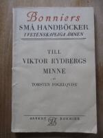 Till Viktor Rydbergs minne