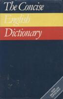 The concise English dictionary