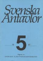 Svenska antavlor, band IV, häfte 5