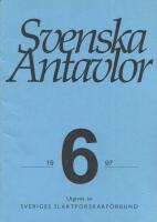 Svenska antavlor, band IV, häfte 6