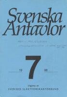 Svenska antavlor, band IV, häfte 7