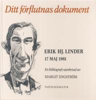 Ditt f&ouml;rflutnas dokument: Erik Hj. Linder 17 maj 1981. En bibliografi