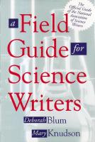 A field guide for science writers