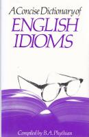 A Concise Dictionary of English Idioms.