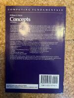 Computing fundamentals : concepts