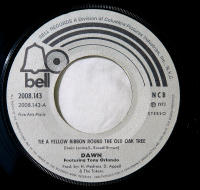 Tie a yellow ribbon round the old oak tree / I can't believe how much I love you