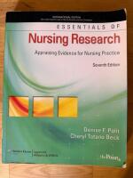 Essentials of nursing research - appraising evidence for nursing practice