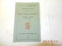 Instruktions for using Singer Sewing Machines Class 45. (Flat Bed).
