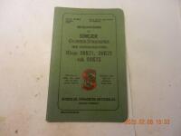 Bruksanvisning f&ouml;r Singer Cylinder-Maskiner med universalmatning.Klass 29K71, 29K72 och 29K73 Symaskin