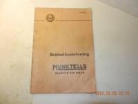 Skötselbeskrivning Munktell`s Traktor TYP BM-10