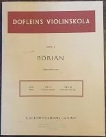 Dofleins violinskola &ndash; Del 1, B&ouml;rjan