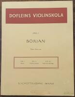 Dofleins violinskola &ndash; Del 1, B&ouml;rjan