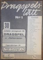 Dragspelsl&auml;tt nr 1. 30 melodier arrangerade f&ouml;r dragspel