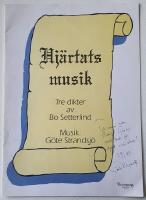 Hj&auml;rtats musik &ndash; Tre dikter av Bo Setterlind