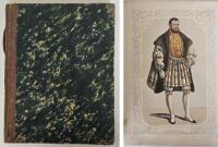 Rikssalen p&aring; Gripsholms slott &ndash; historiskt portr&auml;ttgalleri af konung Gustaf I:s samtida regenter i lithocromi och tontryck