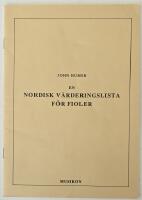 En nordisk v&auml;rderingslista f&ouml;r fioler