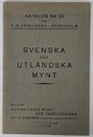 Svenska och utl&auml;ndska mynt (katalog nr 63)