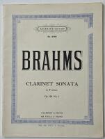 Brahms Clarinet sonata in F minor, Op. 120, nr 1