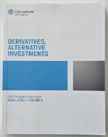 2024 CFA Program Curriculum Level I, volume 5 &ndash; Derivatives, Alternative Investments