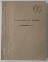 Officiell amerikansk rapport &ouml;ver atombomben 1945 / A general account of the development of methods of using atomic energy for military purposes under the auspices of the United States government 1940&ndash;1945