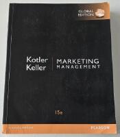 Marketing management, 15E, global edition