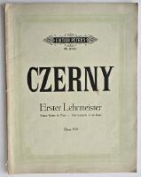 Erster Lehrmeister &ndash; First Instructor of the Piano &ndash; Premier maitre du piano- Opus 599 [Adolf Ruthardt]