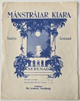 M&aring;nstr&aring;lar klara &ndash; Tantis serenad. Arr f&ouml;r piano med text