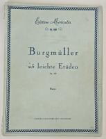25 leichte etuden &ndash; 25 easy studies : Klavier &ndash; piano op. 100
